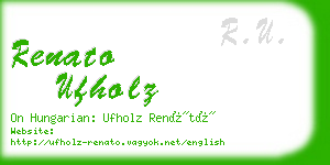 renato ufholz business card